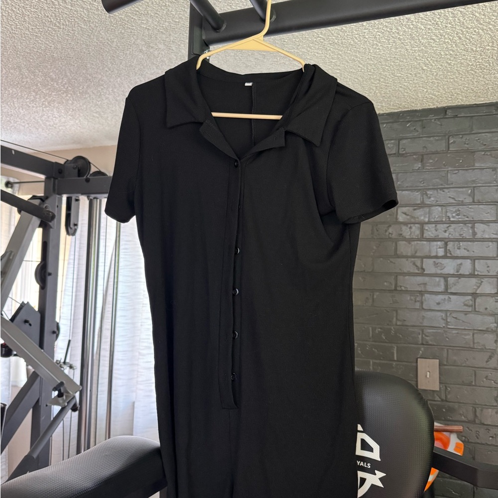 Classic Black shorts romper